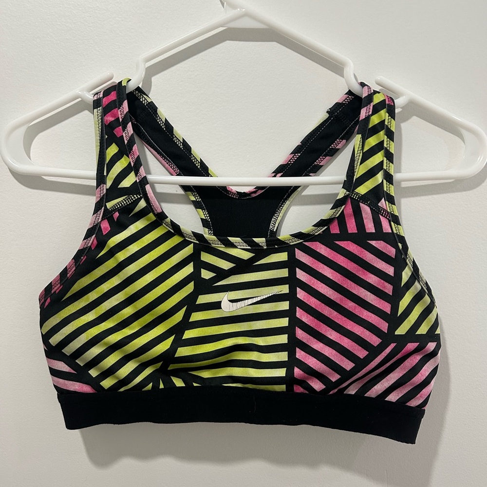 Nike Neon Pink & Lime Sports Bra